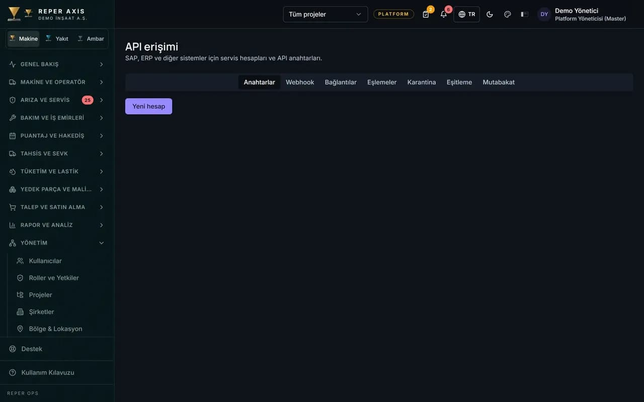 ERP ve SAP Entegrasyonu