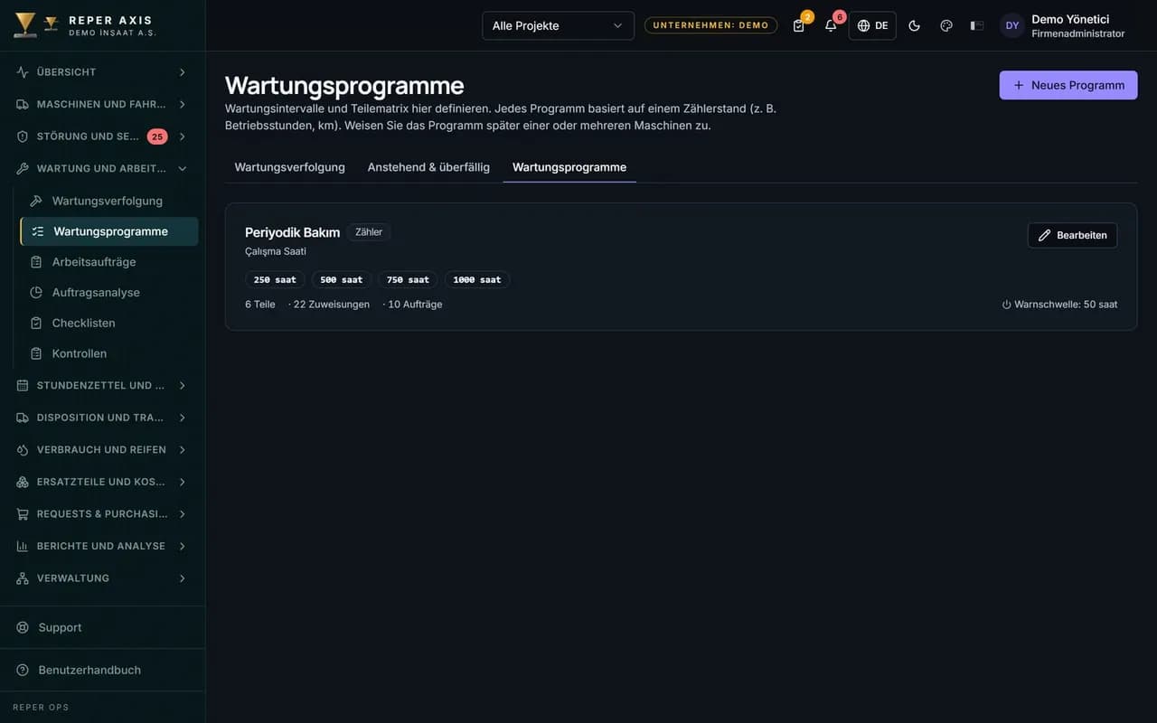 Vorbeugende Wartung