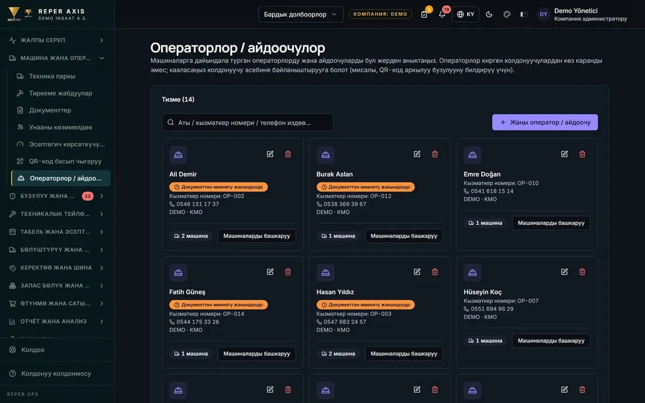 Оператор документтерин көзөмөлдөө: күбөлүк, SRC жана психотехника кантип көзөмөлдөнөт