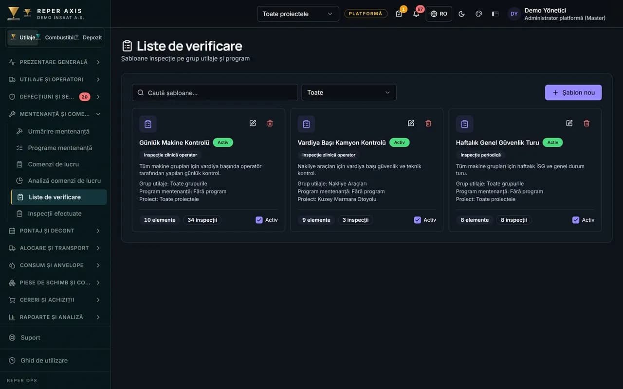 Liste de verificare