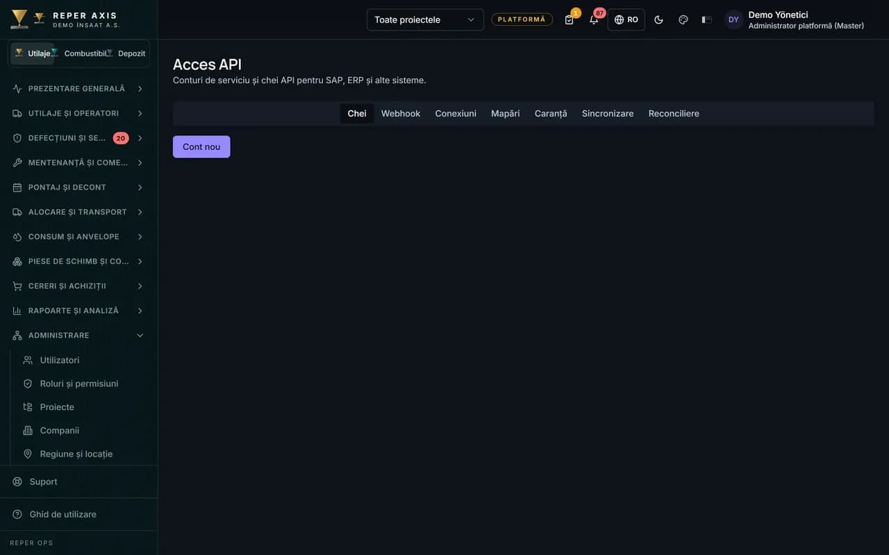 Integrare ERP și SAP