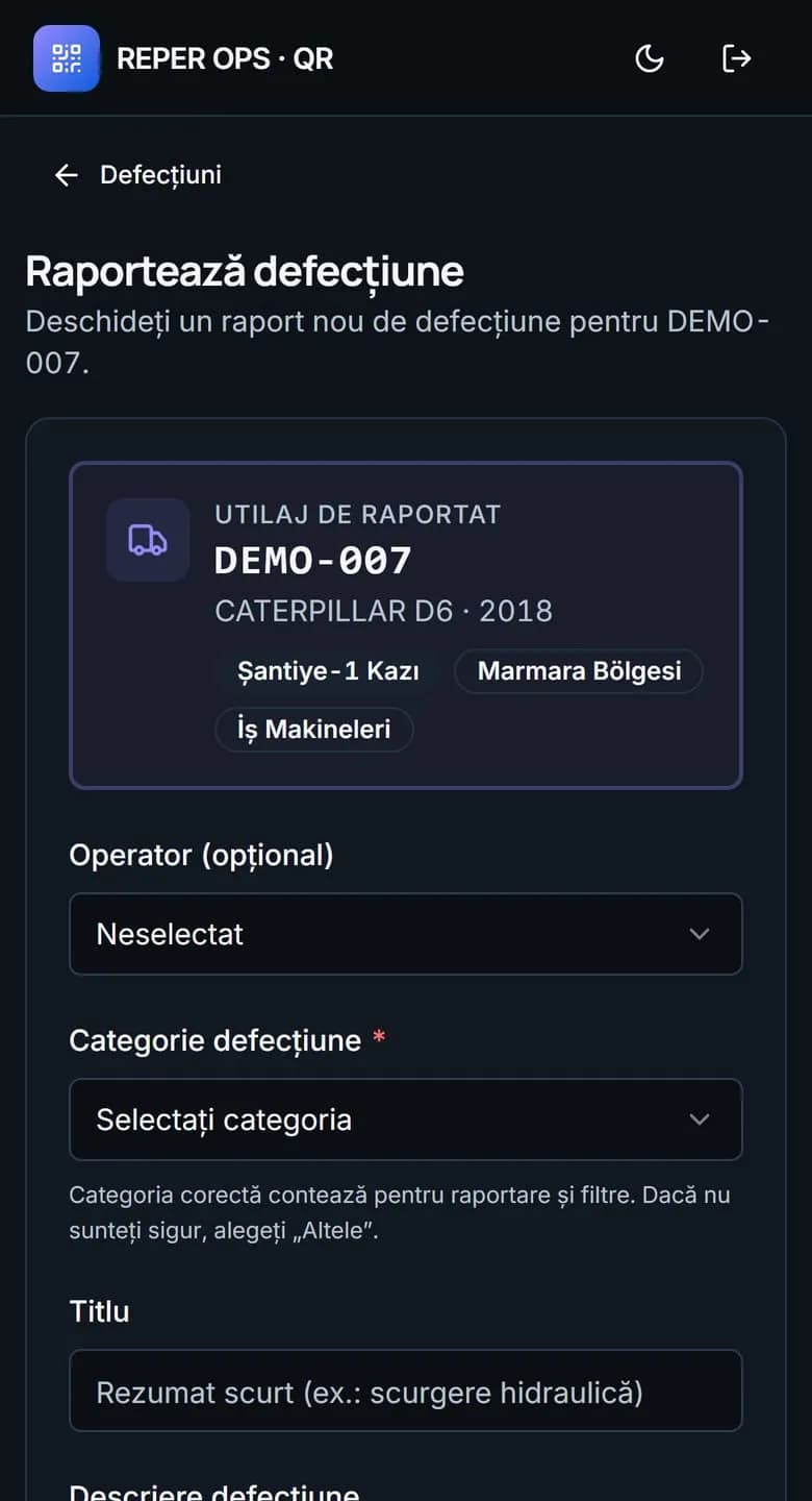 Codul QR de pe utilaj, cea mai rapidă interfață din teren